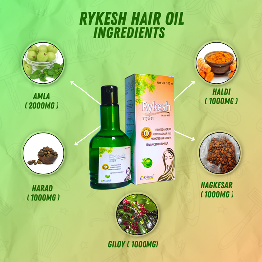 RYKESH HAIR OIL: Nourish, Strengthen, and Revitalize Your Hair for Optimal Growth!